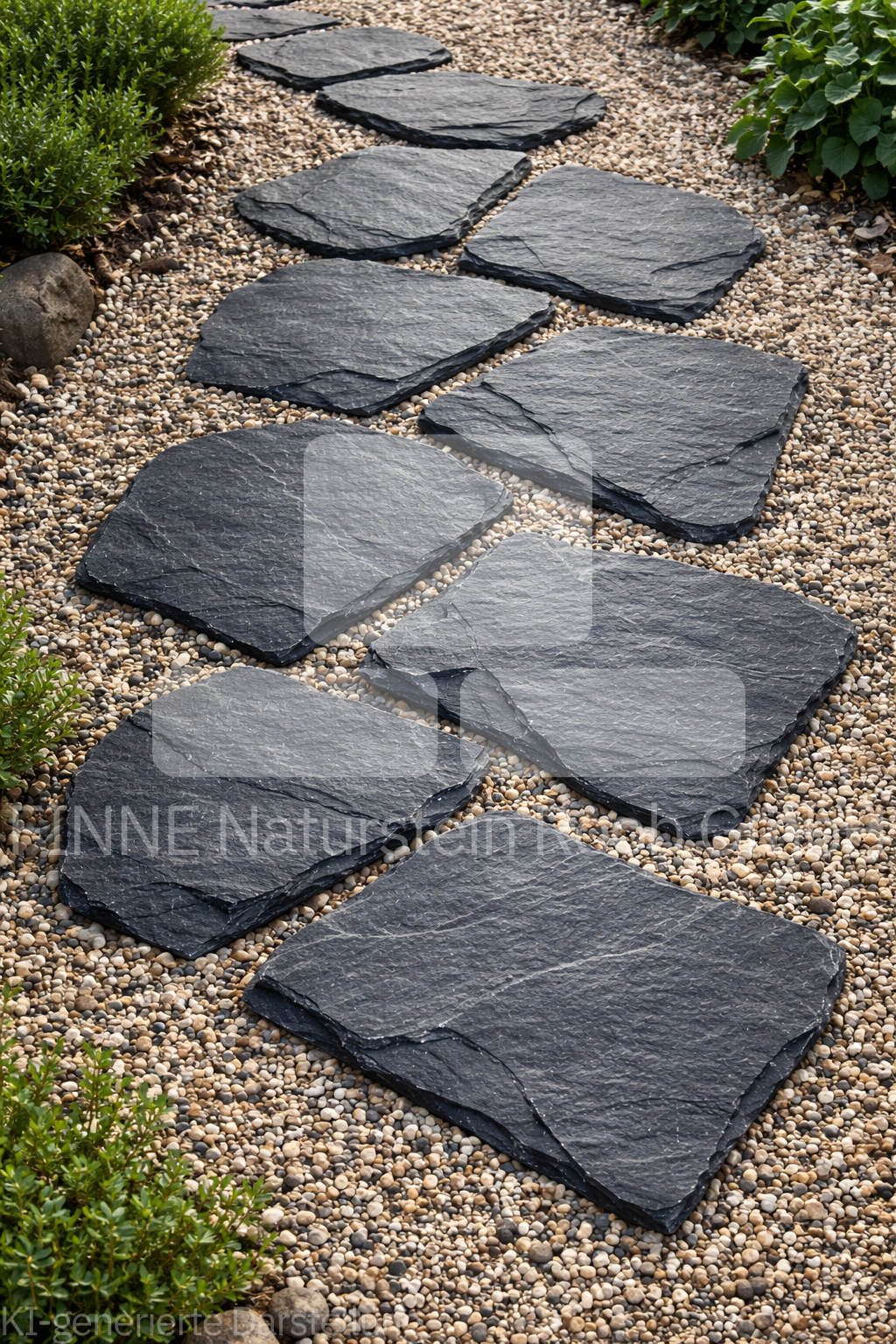 Schiefer Polygonalplatten