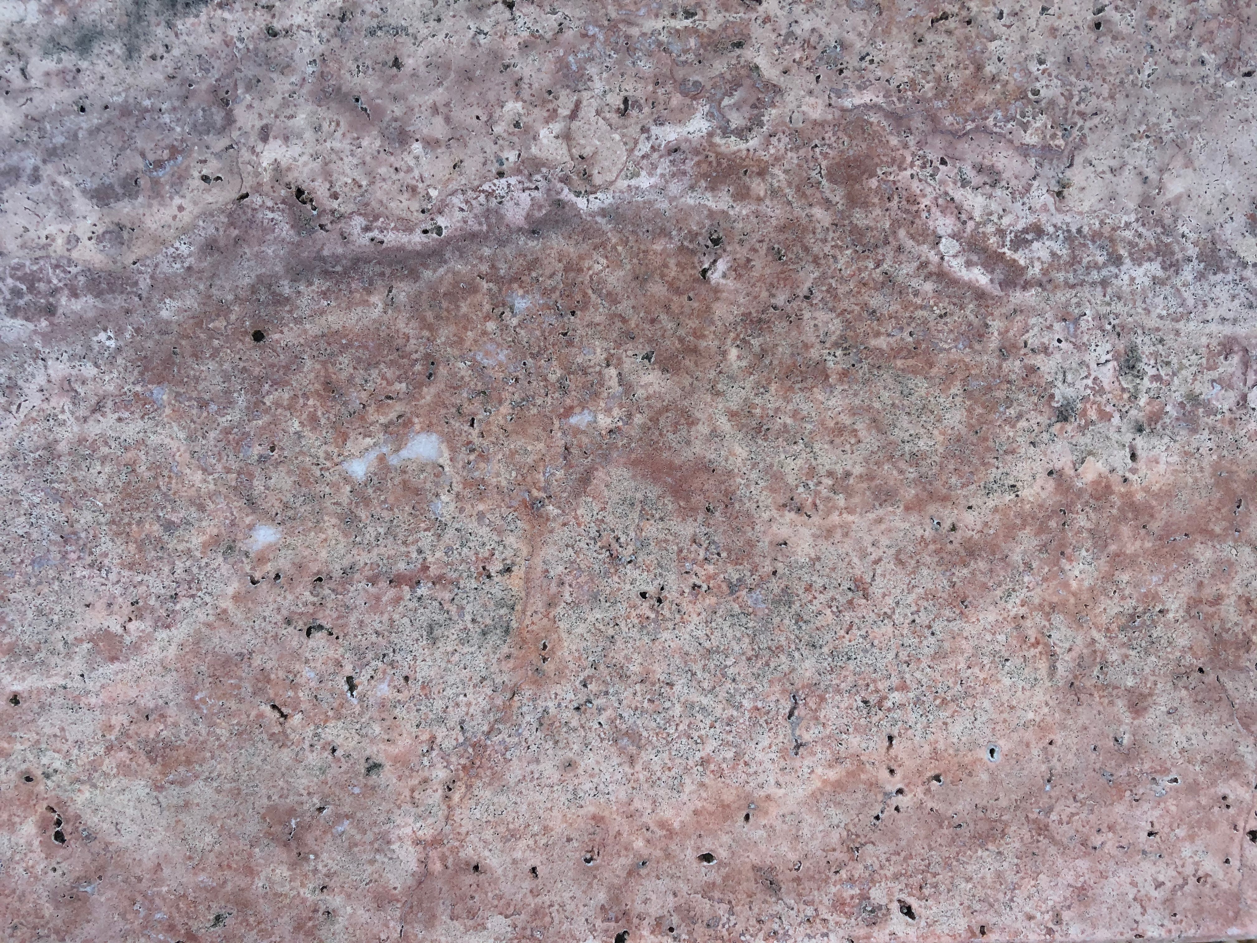 Material Travertin rot