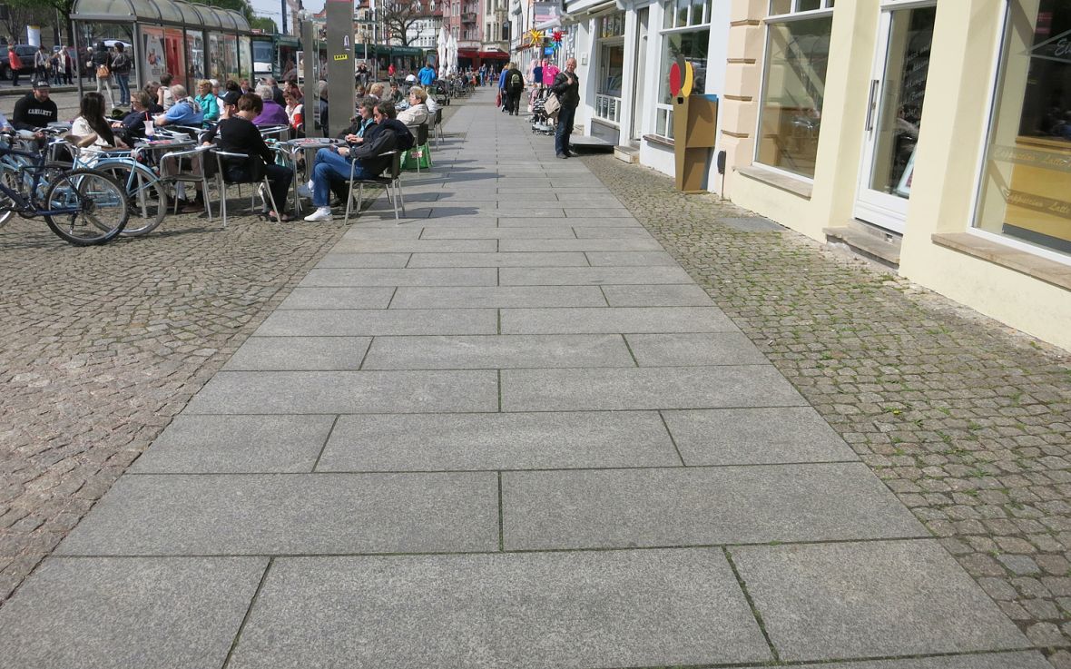 Granit Platten, grau