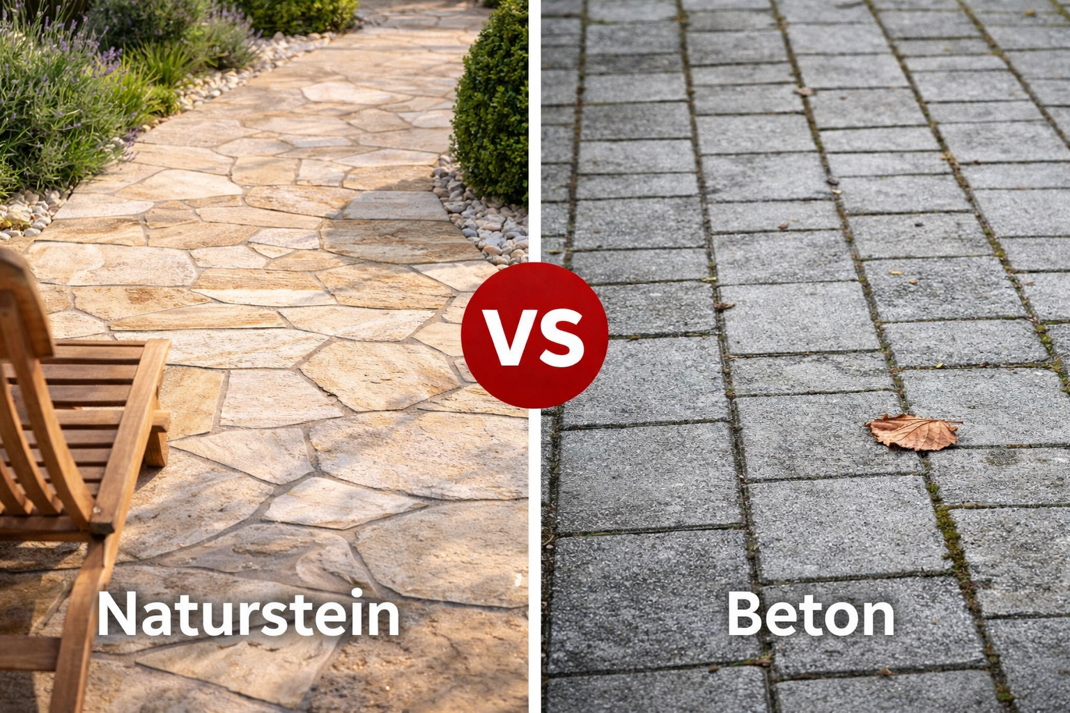 Naturstein oder Beton? Der Vergleich