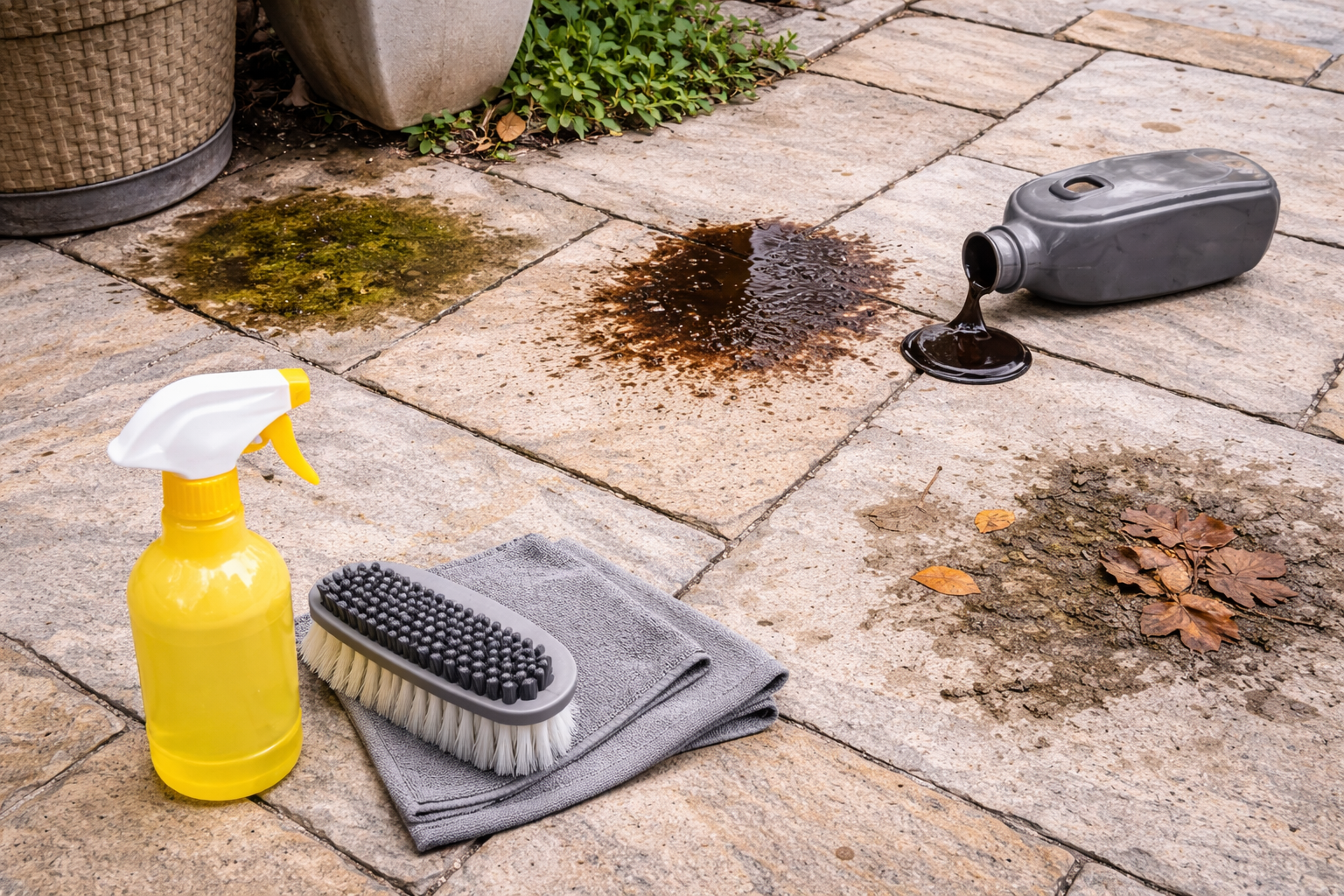 Naturstein wird fleckig – was tun?