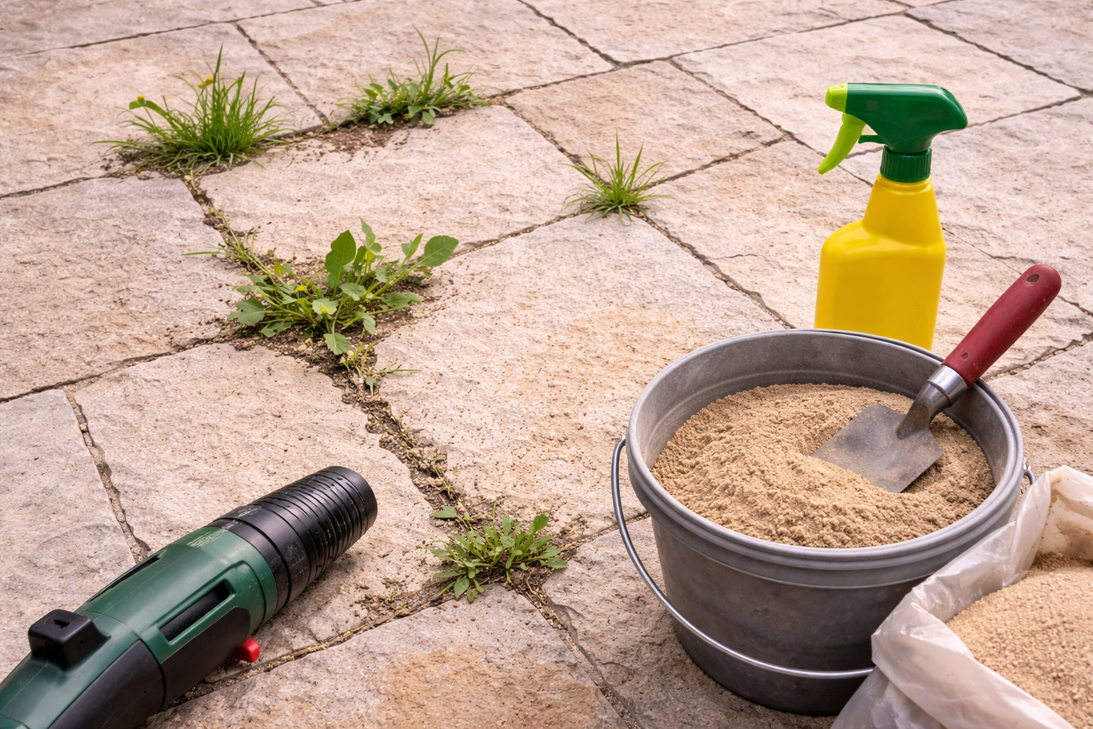 Unkraut in Fugen verhindern – so geht’s