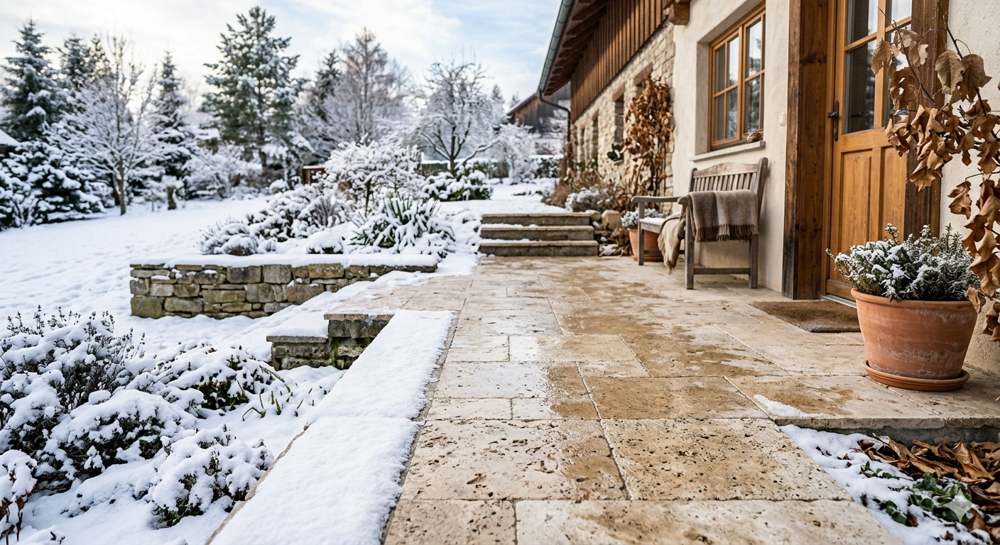 Ist Travertin frostbeständig? Eigenschaften einfach erklärt