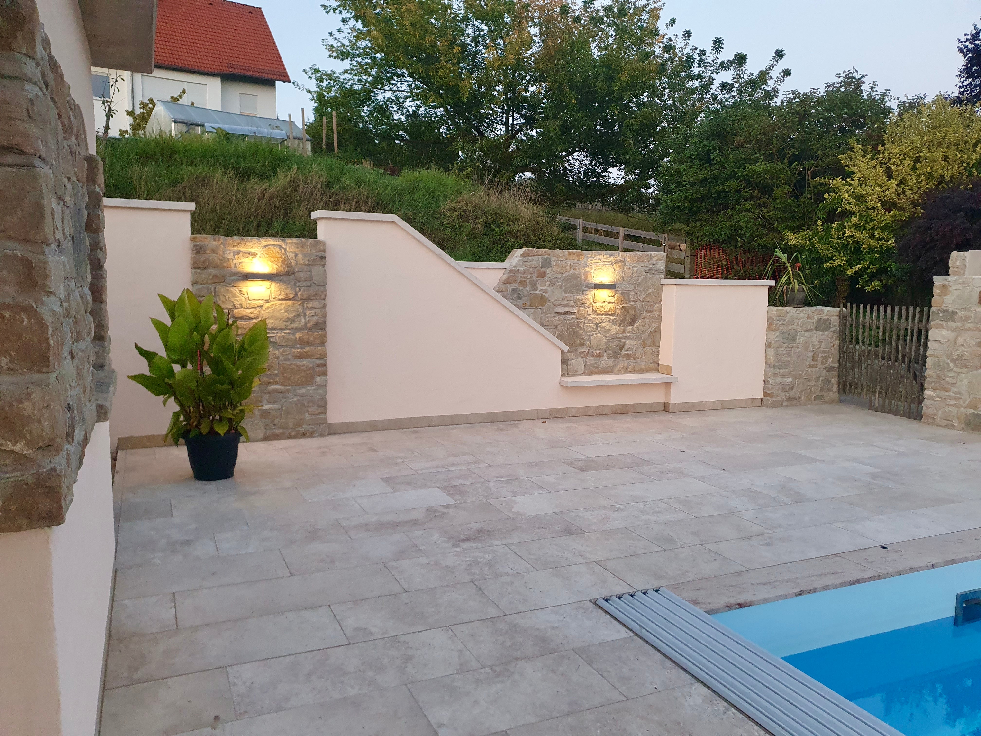 Travertin Terrassenplatten