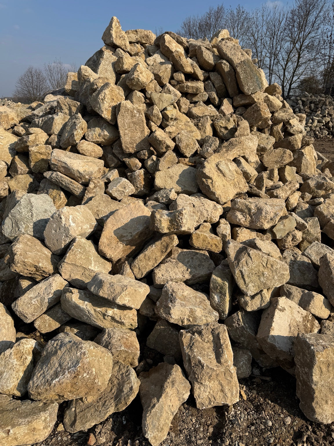 Kalkstein Mauersteine - Gebraucht